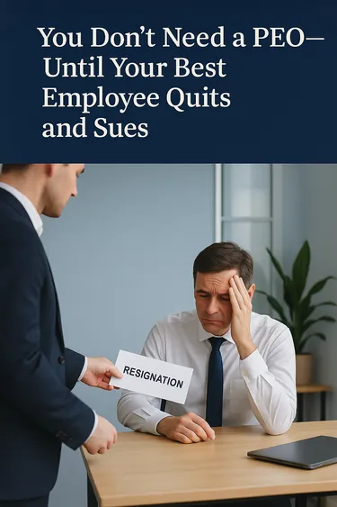 Cover for You Don’t Need a PEO—Until Your Best Employee Quits and Sues 